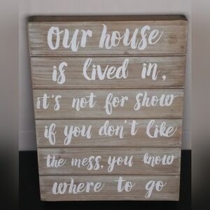 Our House Sign